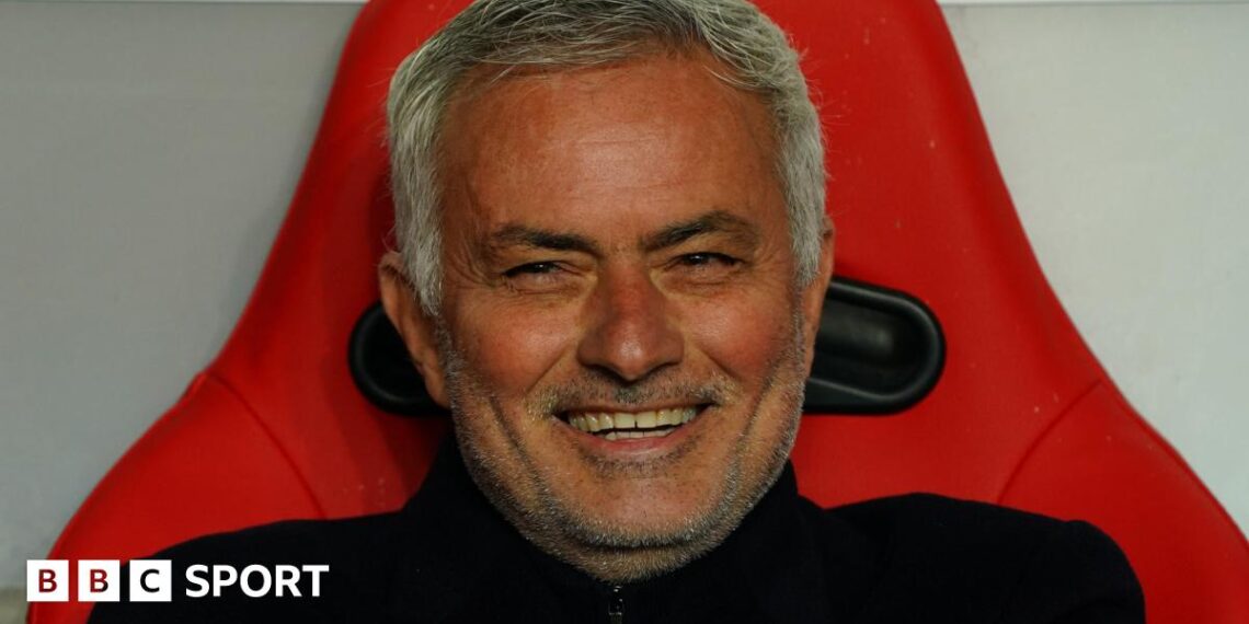 Jose Mourinho smiling