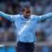 Khadija Shaw celebrates scoring for Manchester City in the Women's Super League