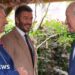 King all smiles as he meets David Beckham at Chelsea Flower Show