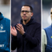 A split picture of Ange Postecoglou, Liam Rosenior and Igor Tudor