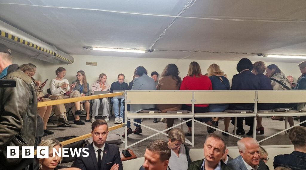 Lithuania's leaders take shelter during drone air alert