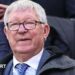 Sir Alex Ferguson pictured during the Scotland and Ivory Coast match at Everton's Hill Dickinson Stadium in March 2026