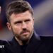 Michael Carrick acknowledges Manchester United fans following victory over Everton in February