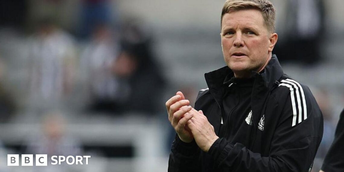 Newcastle United head coach Eddie Howe