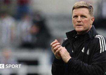 Newcastle United head coach Eddie Howe