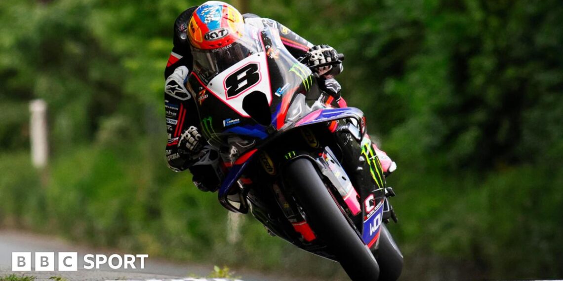 Davey Todd in road racing action