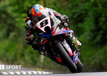 Davey Todd in road racing action