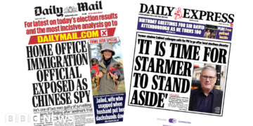 'Official exposed as Chinese spy' and 'Time for Starmer to stand aside'