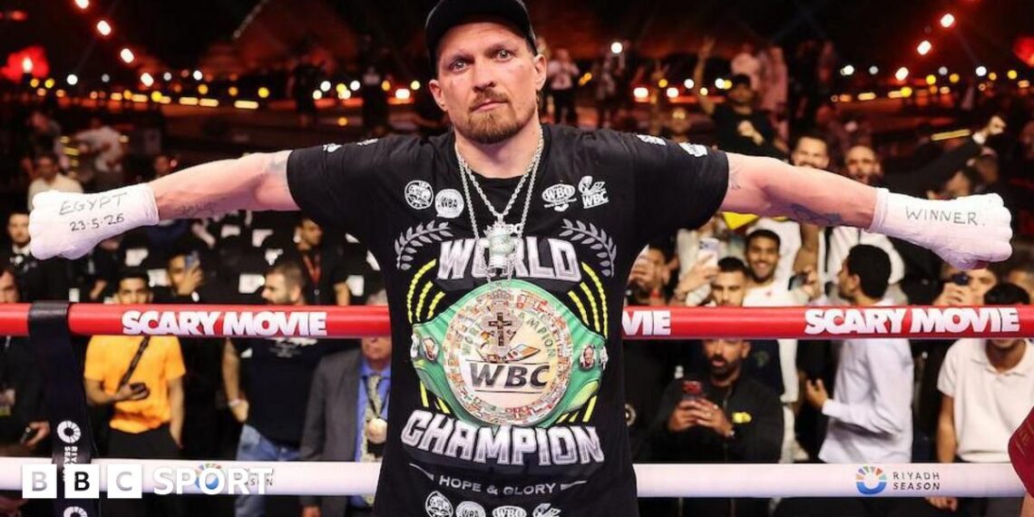 Oleksandr Usyk and Agit Kabayel face off
