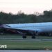 Plane carrying passengers from cruise ship hit by virus lands in UK