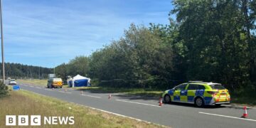 Police probe after 'skeletal remains' found by A617