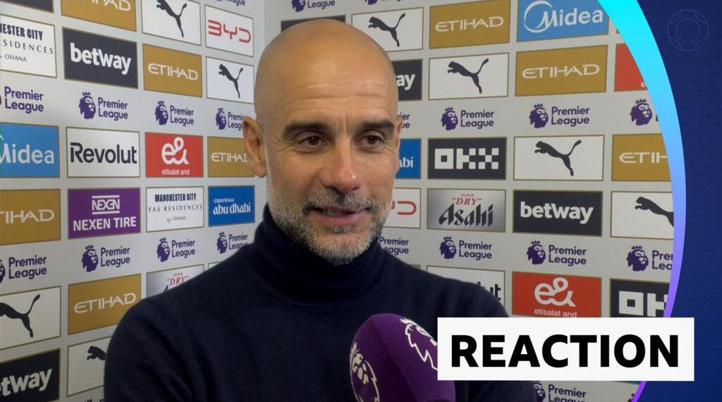 Pep Guardiola in post match interview