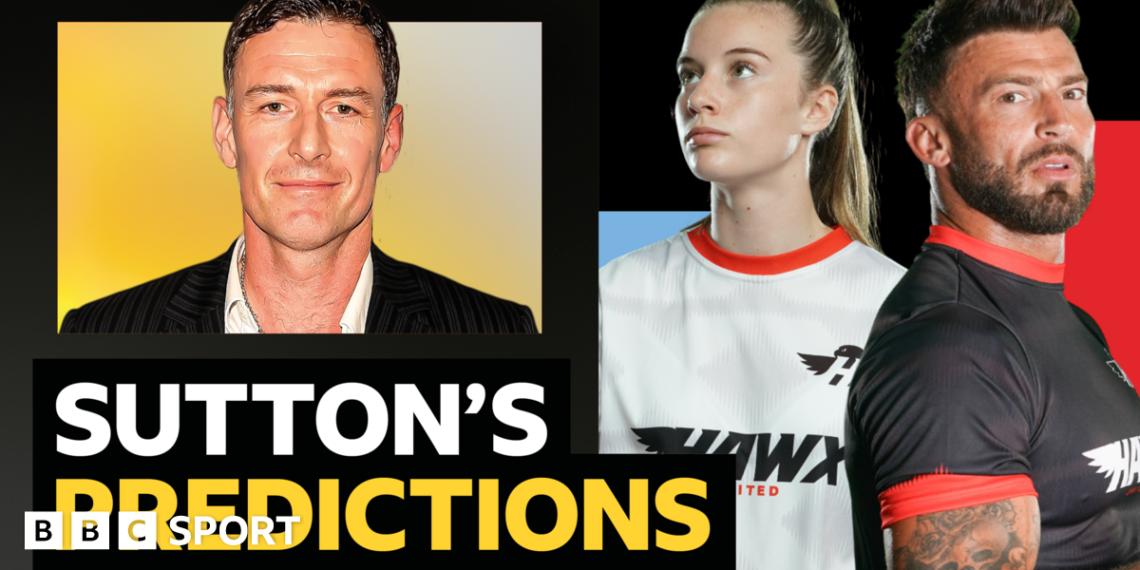 A picture of Chris Sutton with wording next to it that says BBC Sport columnist Chris Sutton