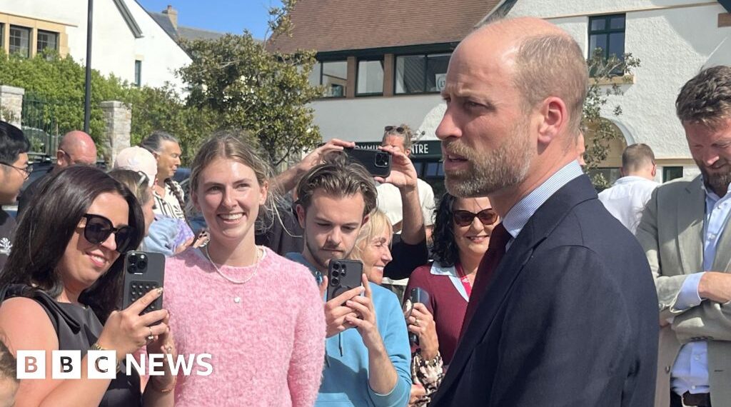 Prince William visits newly built Cornish suburb