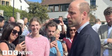 Prince William visits newly built Cornish suburb