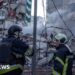 Rescuers search rubble of Kyiv flats after massive Russian strikes kill two