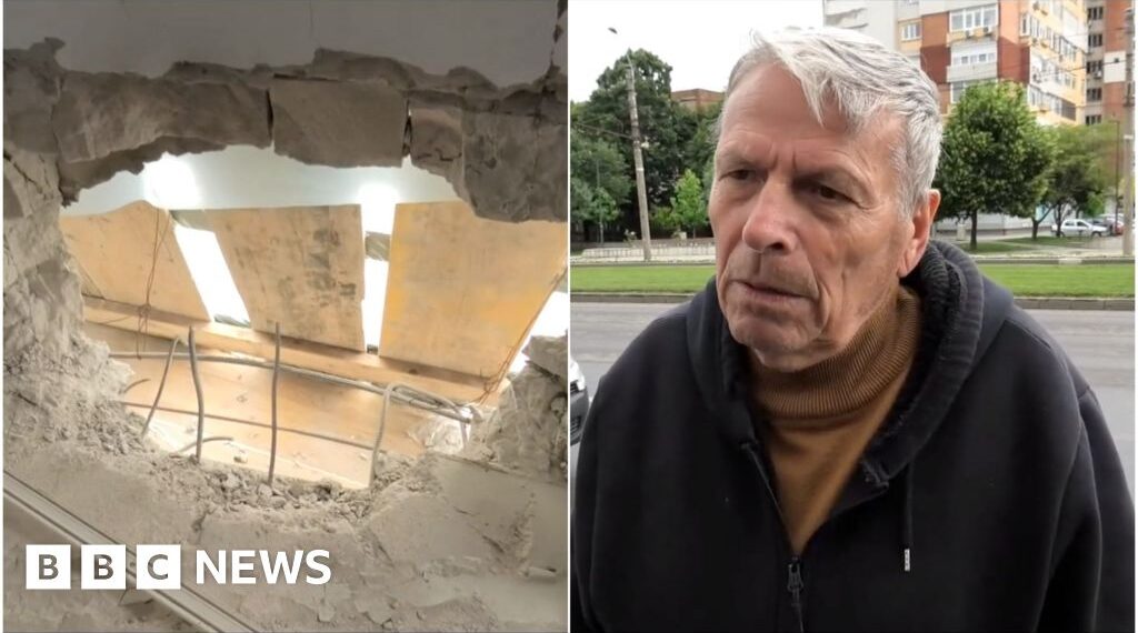Residents shaken after drone hits block of flats