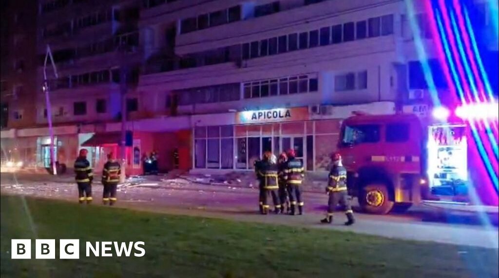 Russian drone crashes into apartment building in Romania