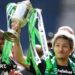 Daizen Maeda lifts the Scottish Cup