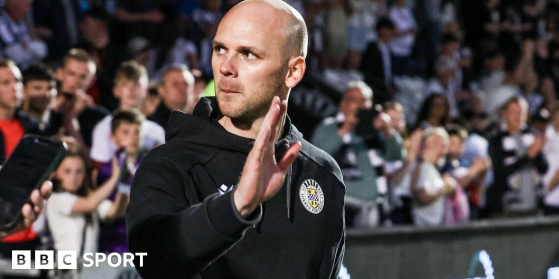 St Mirren interim manager Craig McLeish celebrates survival