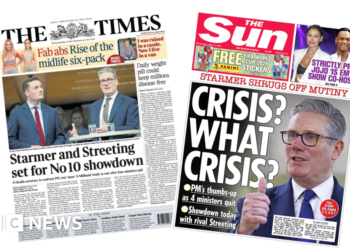 'Starmer and Streeting set for showdown' and 'Crisis? What crisis?'