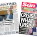 'Starmer and Streeting set for showdown' and 'Crisis? What crisis?'