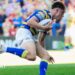 Ewan Irwin scores under the posts to register Warrington's decisive fourth try against Bradford