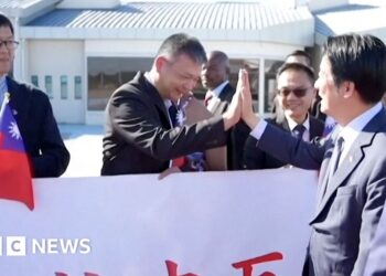 Taiwan president visits Eswatini days after blaming China for cancelled trip
