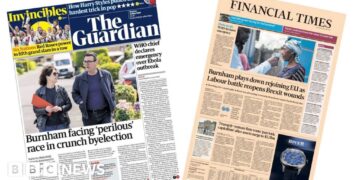 The Papers: 'Burnham faces perilous race' and 'WHO declares Ebola emergency'