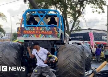 Three dead after monster truck crashes into crowd