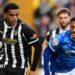 Tom Iorpenda (left) in action for Notts County against Chesterfield in the League Two play-off semi final