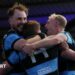 Cardiff celebrate Jacob Beetham's second try against Stormers