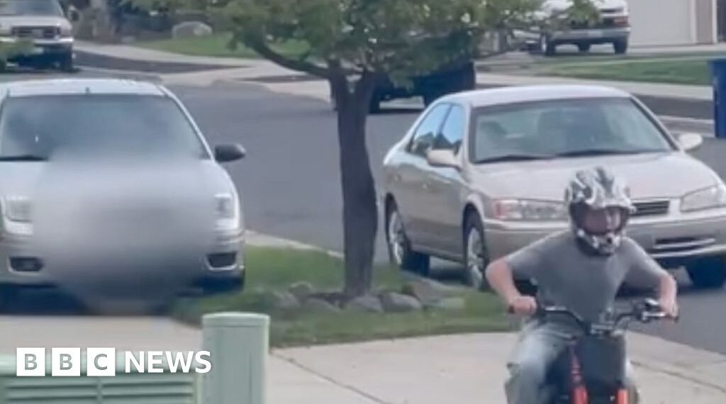US driver arrested after chasing down child on bike on footpath
