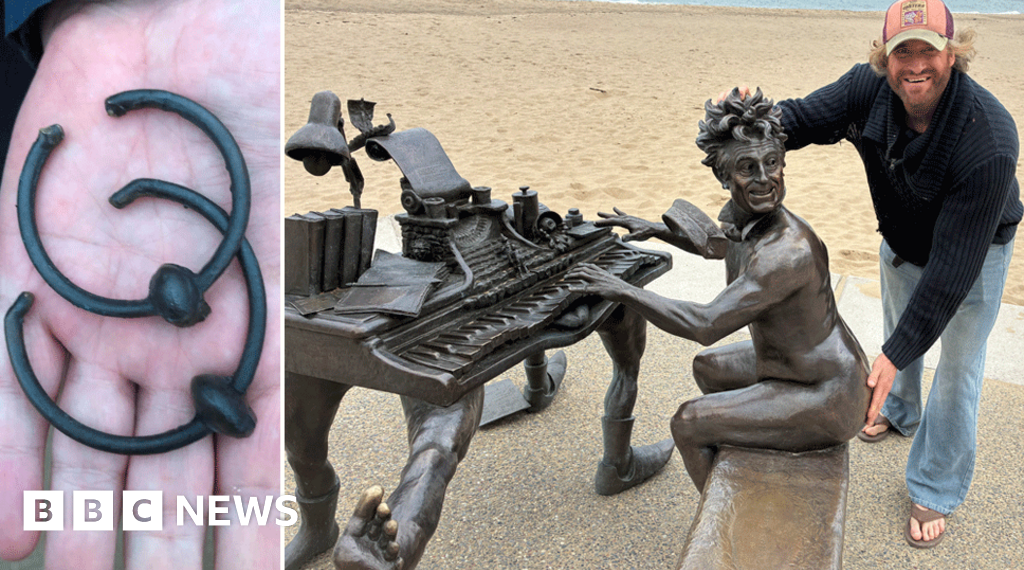 Vandals rip door knockers off naked Terry Jones sculpture