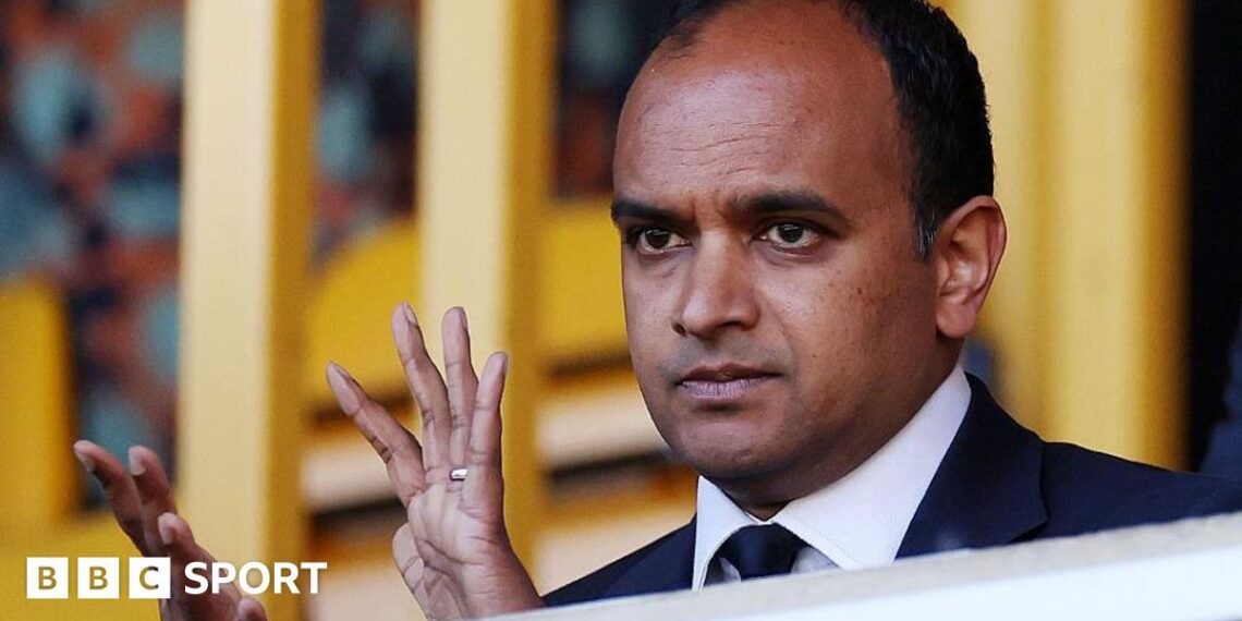Vinai Venkatesham watching a Tottenham game