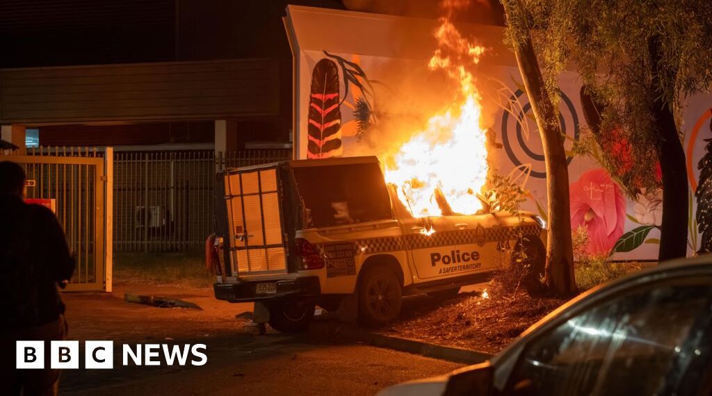 Violence in Australian town after arrest of man over girl's murder