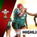 Aoife Wafer and Robyn O'Connor hi-five in match against Wales