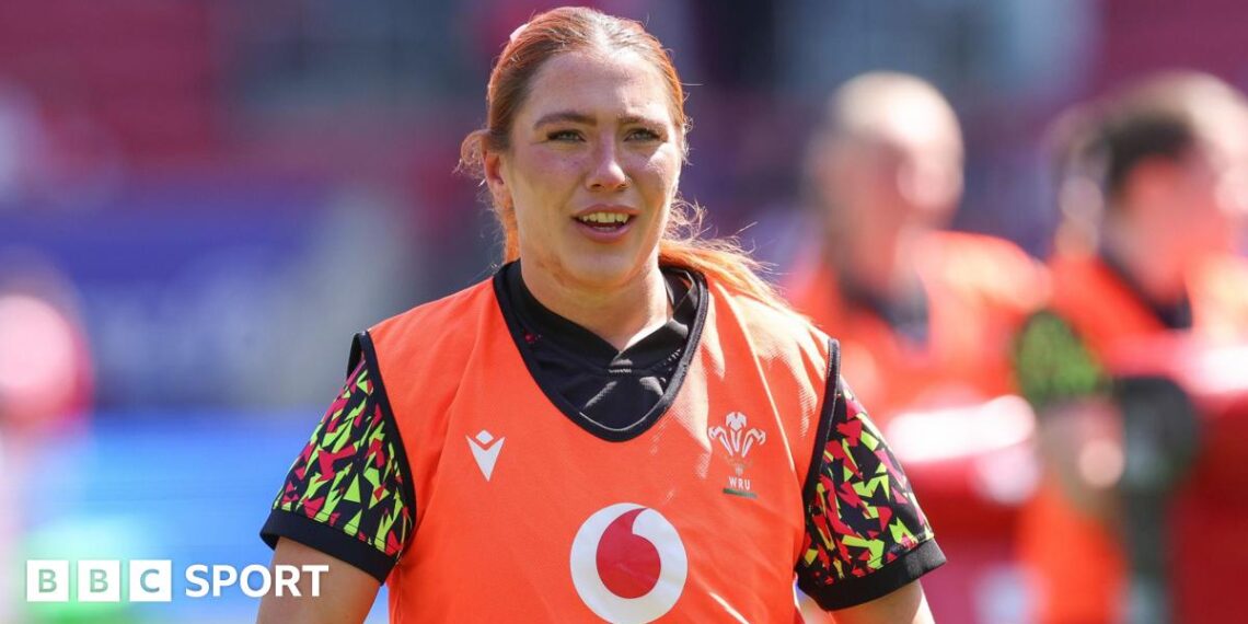 Georgia Evans in Wales training