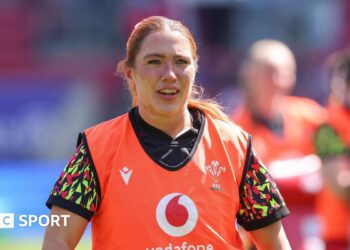 Georgia Evans in Wales training