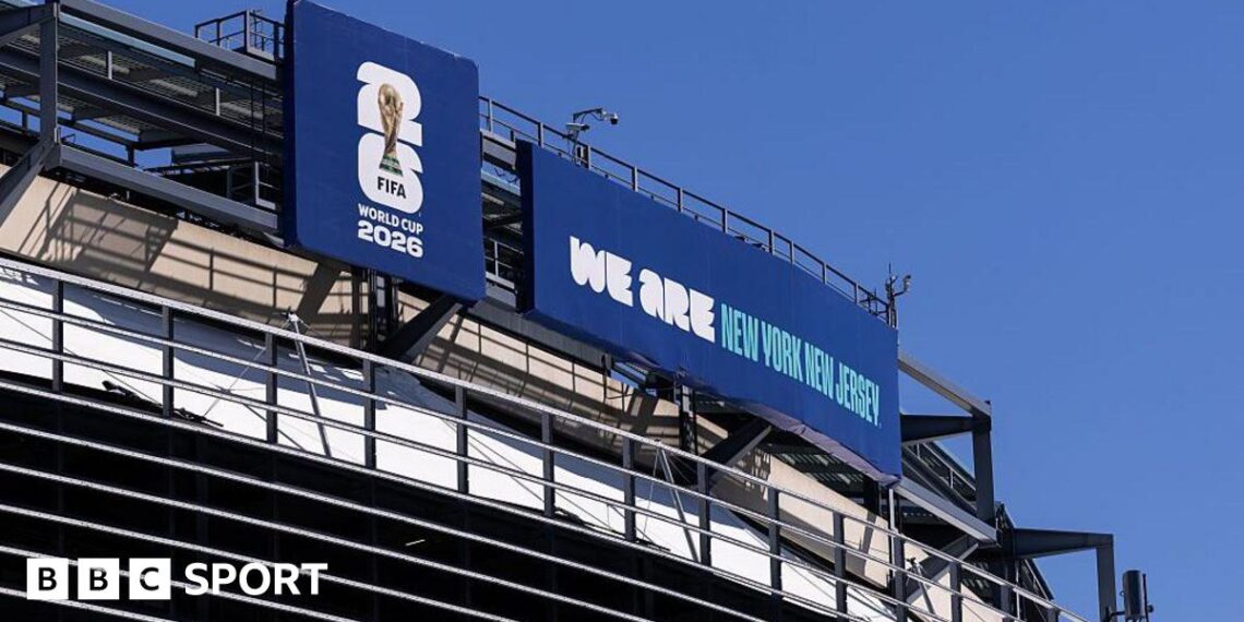 A general view of MetLife Stadium ahead of the 2026 World Cup at New York New Jersey Stadium