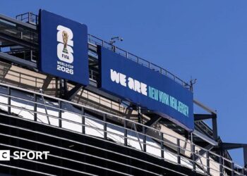A general view of MetLife Stadium ahead of the 2026 World Cup at New York New Jersey Stadium