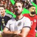 Harry Kane, Scott McTominay and Mohamed Salah