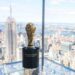 FIFA World Cup trophy on display during the official tour around 2026 host cities