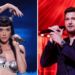 Graphic showing photos of Katy Perry and Michael Buble