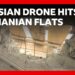 BBC on roof of Romanian flats hit by Russian drone | BBC News
