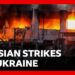 Massive Russian attack on cities across Ukraine kills at least 13 people | BBC News