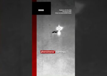 Fighter jet shoots down UFO in newly declassified video. #UFO #US #BBCNews