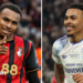 A split picture of  Bournemouth's Eli Junior Kroupi and Aston Villa's Morgan Rogers