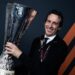 Unai Emery with the Europa League trophy
