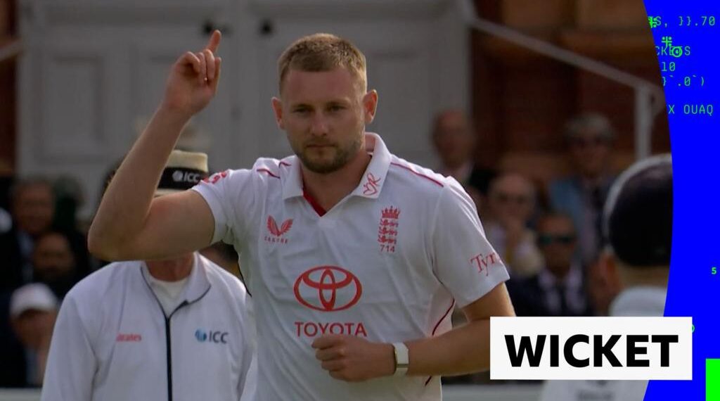 Atkinson gets a wicket in the first over